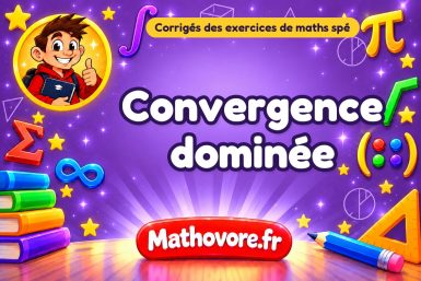 Convergence dominée : corrigé des exercices de maths spé