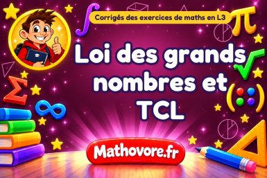 Loi des grands nombres et TCL : corrigé des exercices de maths en L3