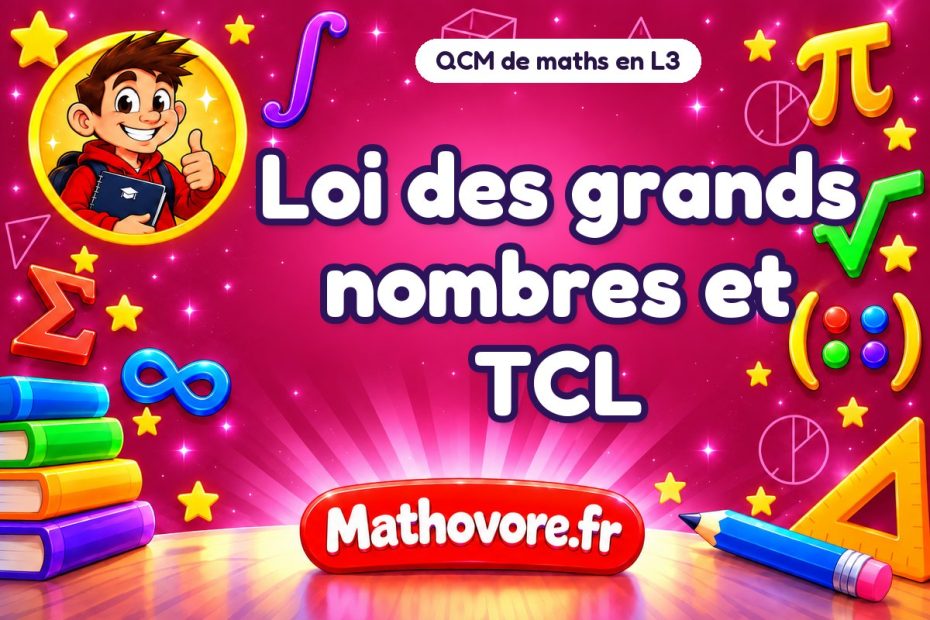 Loi des grands nombres et TCL : QCM de maths en L3