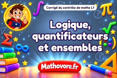 Corrigé du contrôle de maths L1 : logique, quantificateurs et ensembles