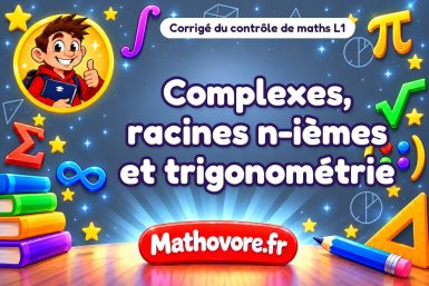 Corrigé du contrôle de maths L1 : complexes, racines n-ièmes et trigonométrie