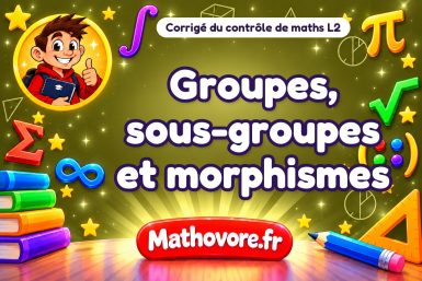 Corrigé du contrôle de maths L2 : groupes, sous-groupes et morphismes