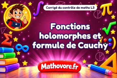 Corrigé du contrôle de maths L3 : fonctions holomorphes et formule de Cauchy