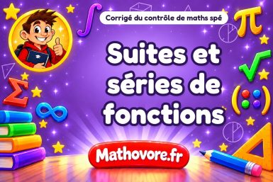Corrigé du contrôle de maths spé : suites et séries de fonctions