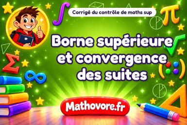 Corrigé du contrôle de maths sup : borne supérieure et convergence des suites