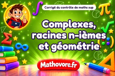 Corrigé du contrôle de maths sup : complexes, racines n-ièmes et géométrie