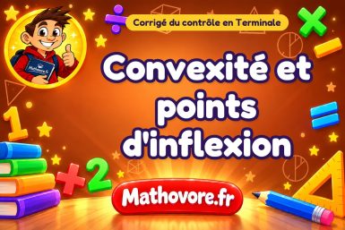 Corrigé du contrôle de maths Terminale : convexité et points d'inflexion