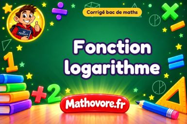 Corrigé bac de maths : Fonction logarithme, exercices des annales