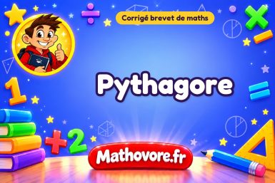 Corrigé brevet de maths : Pythagore, exercices des annales