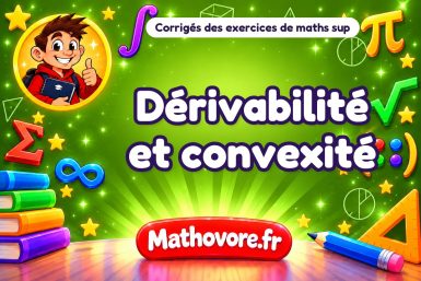 Dérivabilité et convexité : corrigé des exercices de maths sup