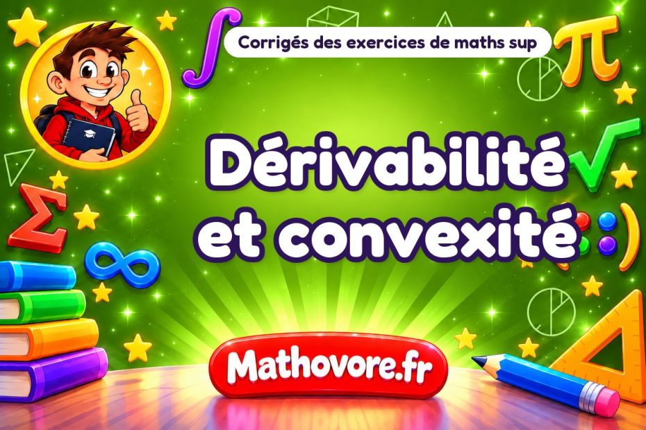 Dérivabilité et convexité : corrigé des exercices de maths sup
