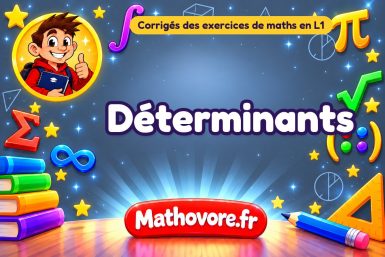 Déterminants : corrigé des exercices de maths en L1