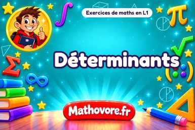 Déterminants : exercices de maths en L1 corrigés en PDF