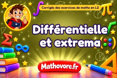 Différentielle et extrema : corrigé des exercices de maths en L2
