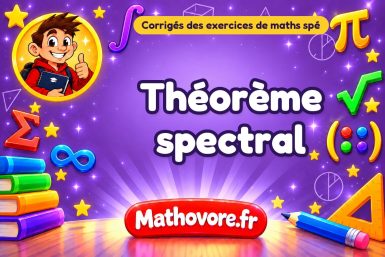 Théorème spectral : corrigé des exercices de maths spé
