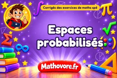 Espaces probabilisés : corrigé des exercices de maths spé