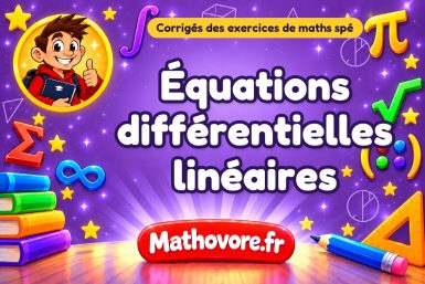 Équations différentielles linéaires : corrigé des exercices de maths spé