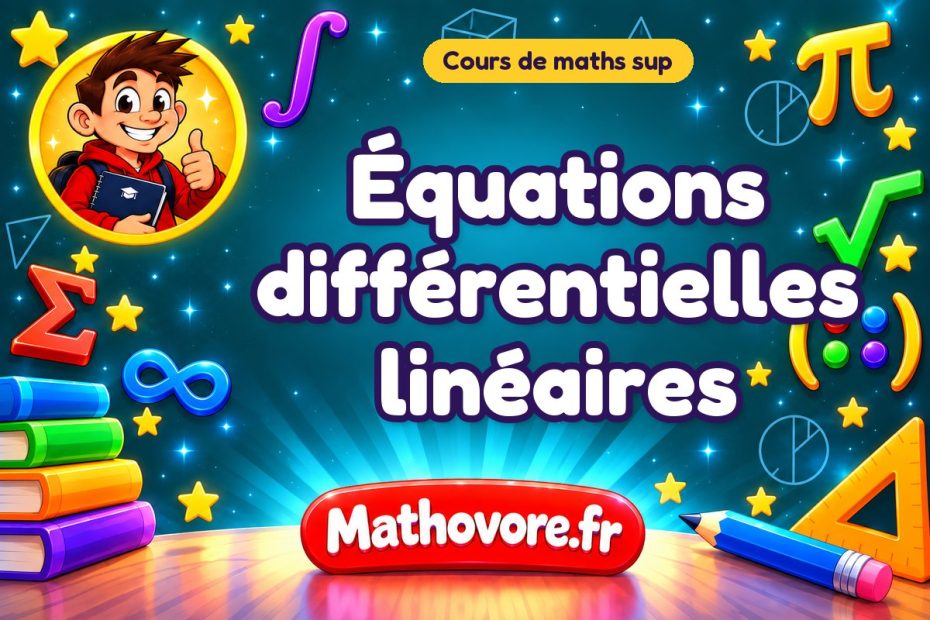 Équations différentielles linéaires : cours de maths sup en PDF