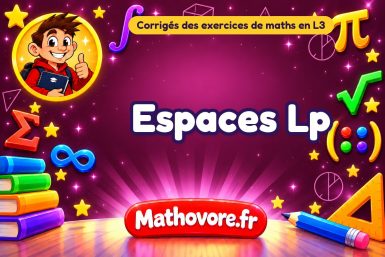 Espaces Lp : corrigé des exercices de maths en L3