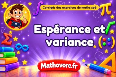 Espérance et variance : corrigé des exercices de maths spé