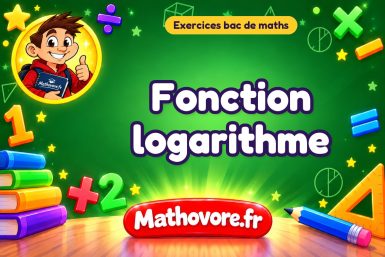 Exercices bac de maths : Fonction logarithme, sujets des annales