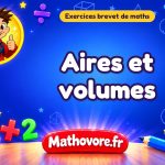 Exercices brevet de maths : Aires et volumes, sujets des annales