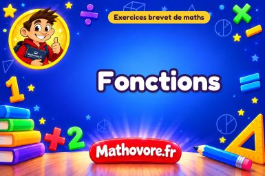 Exercices brevet de maths : Fonctions, sujets des annales