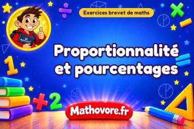Exercices brevet de maths : Proportionnalité et pourcentages, sujets des annales