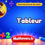Exercices brevet de maths : Tableur, sujets des annales