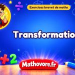 Exercices brevet de maths : Transformations, sujets des annales