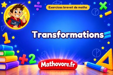 Exercices brevet de maths : Transformations, sujets des annales