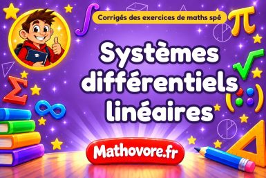 Systèmes différentiels linéaires : corrigé des exercices de maths spé