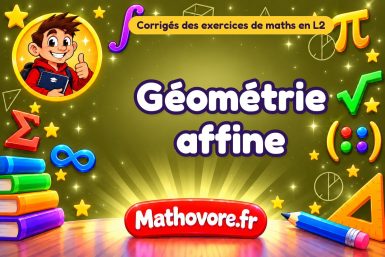 Géométrie affine : corrigé des exercices de maths en L2