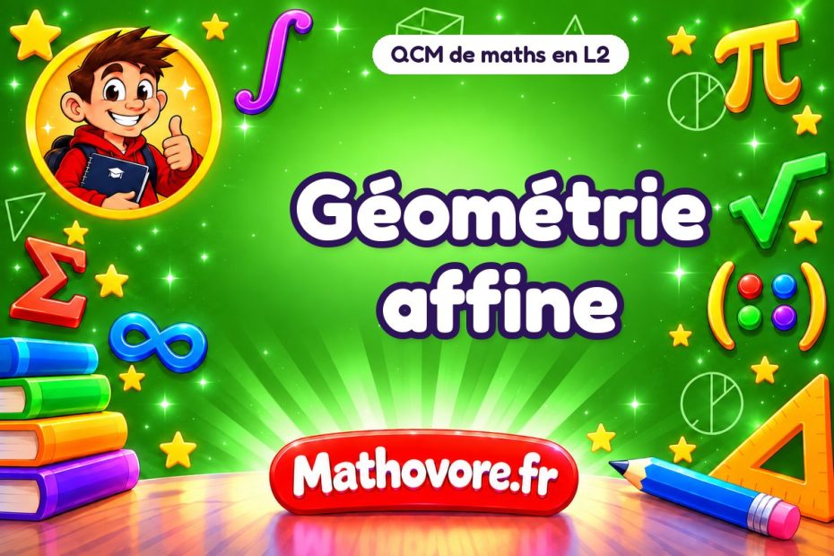 Géométrie affine : QCM de maths en L2