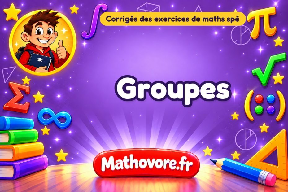 Groupes : corrigé des exercices de maths spé
