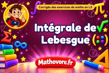 Intégrale de Lebesgue : corrigé des exercices de maths en L3