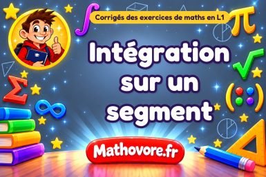 Intégration sur un segment : corrigé des exercices de maths en L1