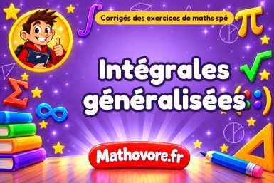 Intégrales généralisées : corrigé des exercices de maths spé