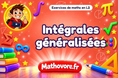 Intégrales généralisées : exercices de maths en L2 corrigés en PDF