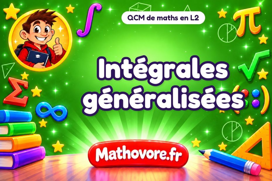 Intégrales généralisées : QCM de maths en L2