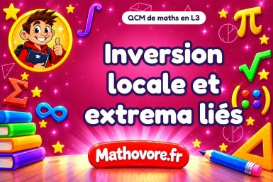 Inversion locale et extrema liés
