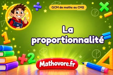 La proportionnalité