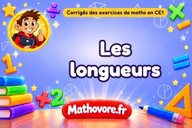 Les longueurs : corrigé des exercices de maths au CE1