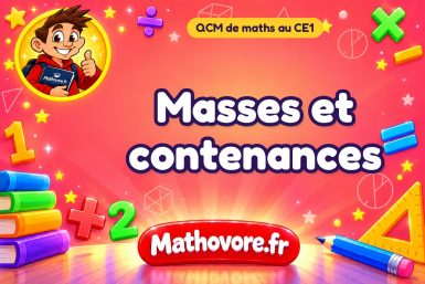 Masses et contenances