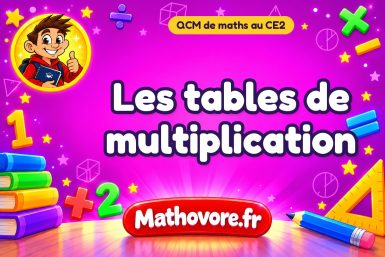 Les tables de multiplication