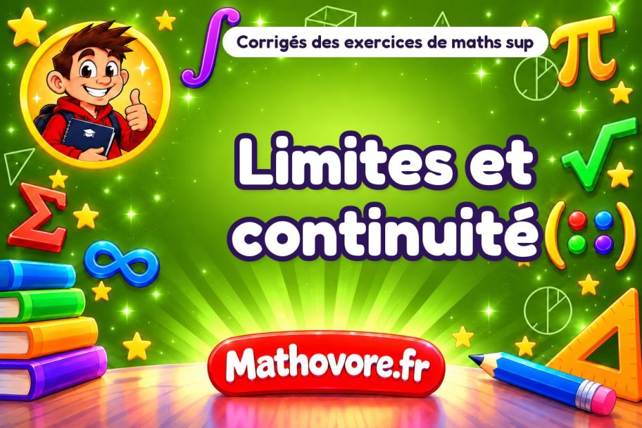 Limites et continuité : corrigé des exercices de maths sup