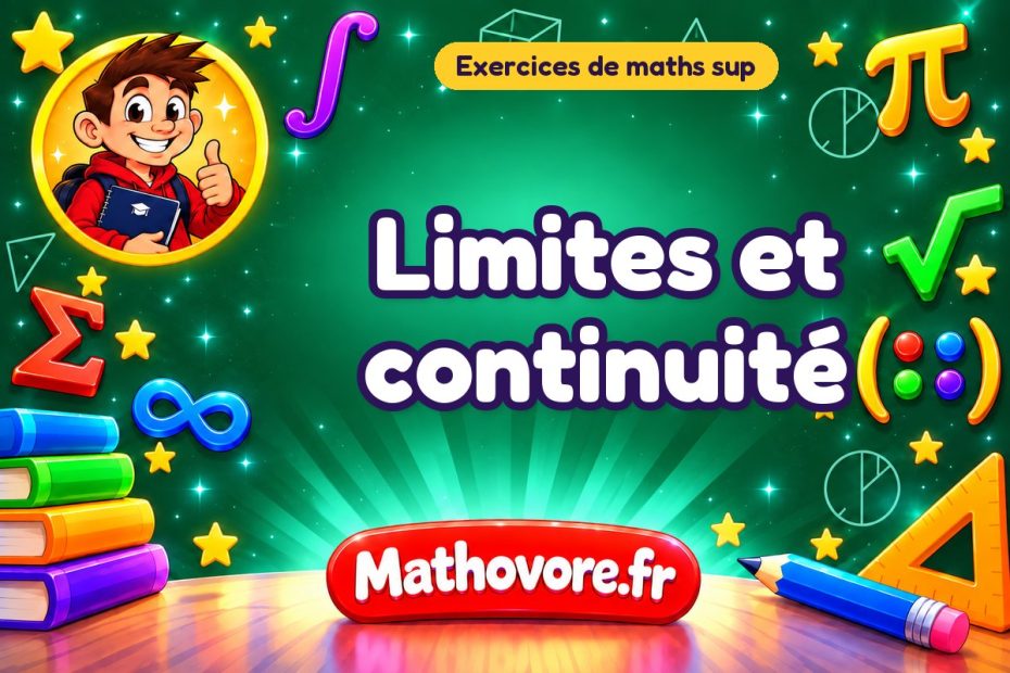 Limites et continuité : exercices de maths sup corrigés en PDF