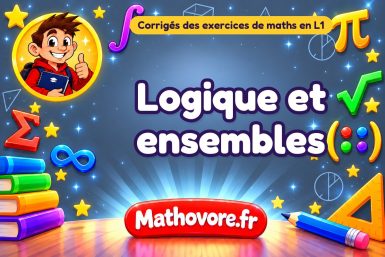 Logique et ensembles : corrigé des exercices de maths en L1