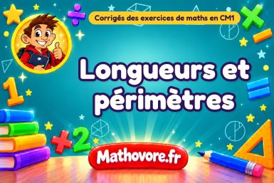 Longueurs et périmètres : corrigé des exercices de maths au CM1