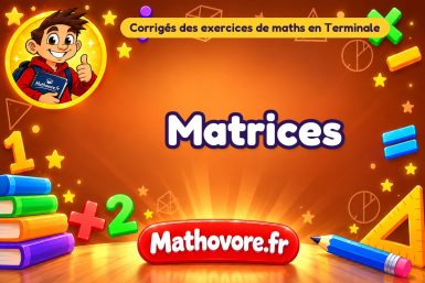 Matrices : corrigé des exercices de maths en terminale